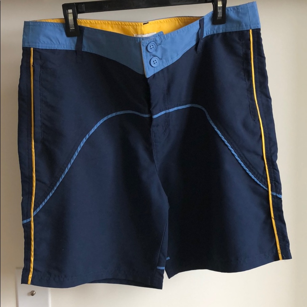 Navy blue swim trunks. XL. Never worn!
